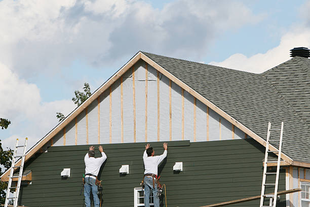 Professional Emergency Siding Repair technician working in West Farmington, OH